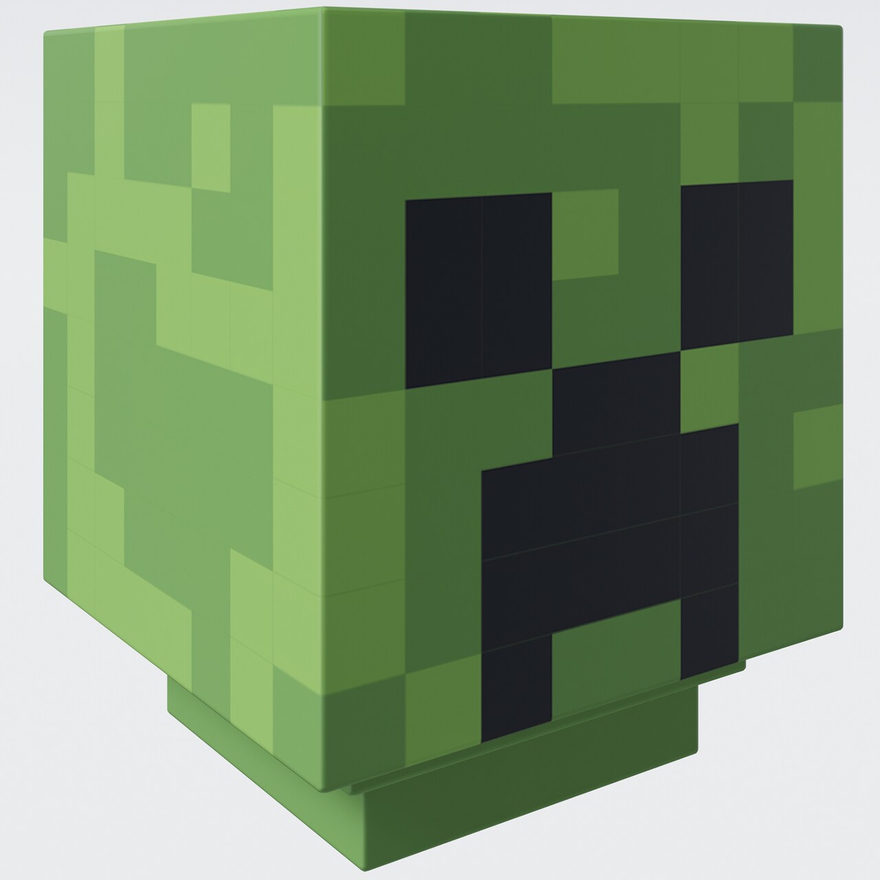 Minecraft: LED Night Lamp - Creeper - 4" Green Pixel Cube Night Light, Illuminates Up To 10hrs, USB Charging, Game Themed Design Decor, Licensed